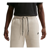 Men's Nike Tech Fleece Shorts - Cream II/Black