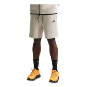 Men's Nike Tech Fleece Shorts - Cream II/Black