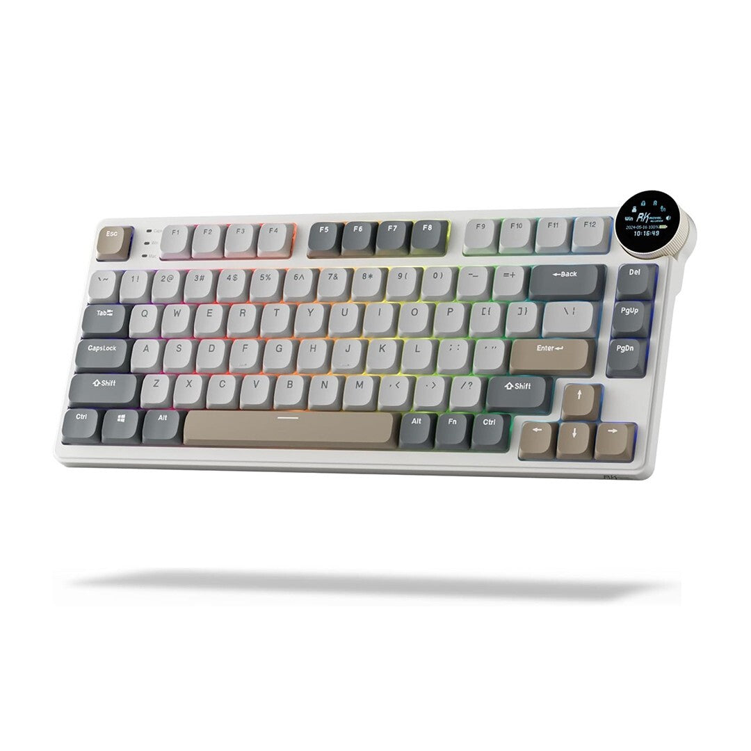 Royal Kludge RK N80 Tri Mode RGB Hot Swap Mechanical Keyboard (Brown Switch)