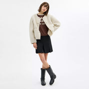 Coach Outlet Short Sherpa Cardi Jacket