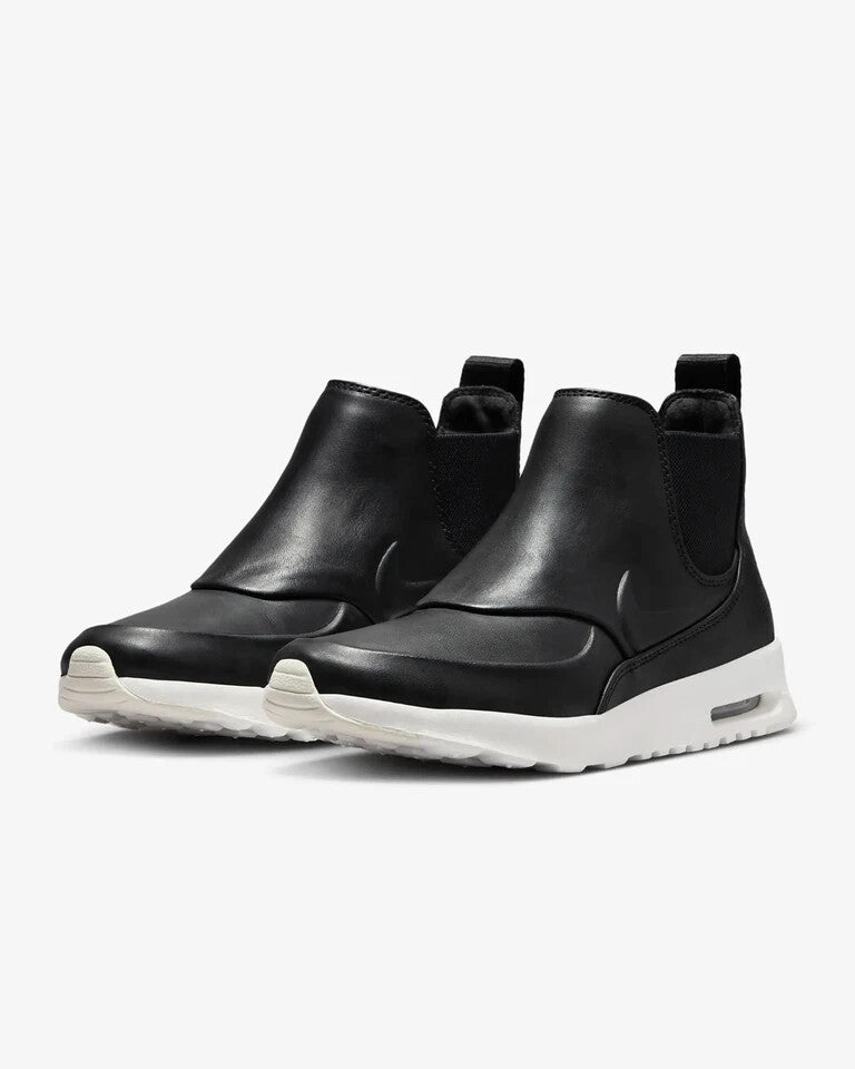 Women's Nike Air Max Thea Mid 859550-001 Sneakers Black Leather Shoes HAM343