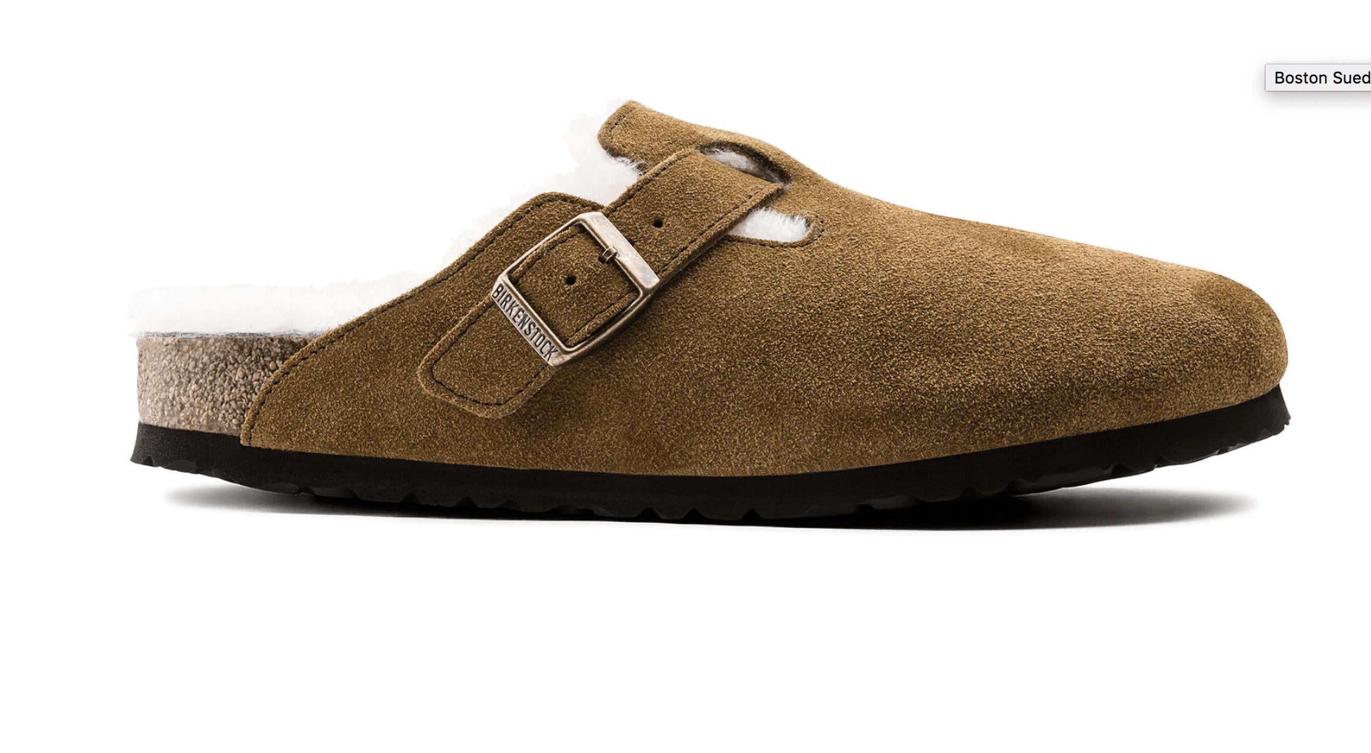 Unisex Boston Fur Shearling Clog In Mink