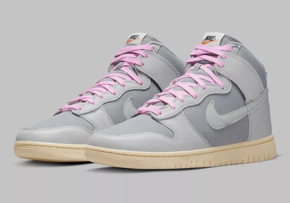 Men's Nike Dunk High Premium DQ8800-001 Sneakers 12.5 Gray Lifestyle Shoes RHS3263