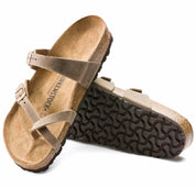 Unisex Mayari Oiled Leather Sandals In Brown Brown