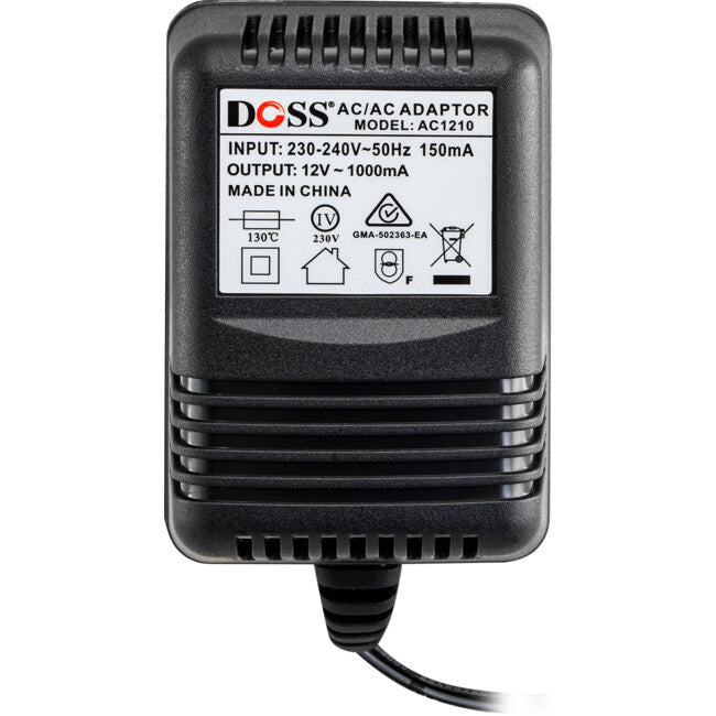 12VAC 1.0A AC Power Supply with 2.1mm Plug