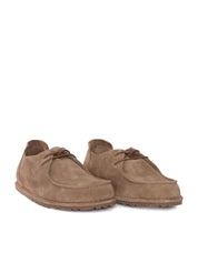 Taupe Utti Suede Leather Loafers