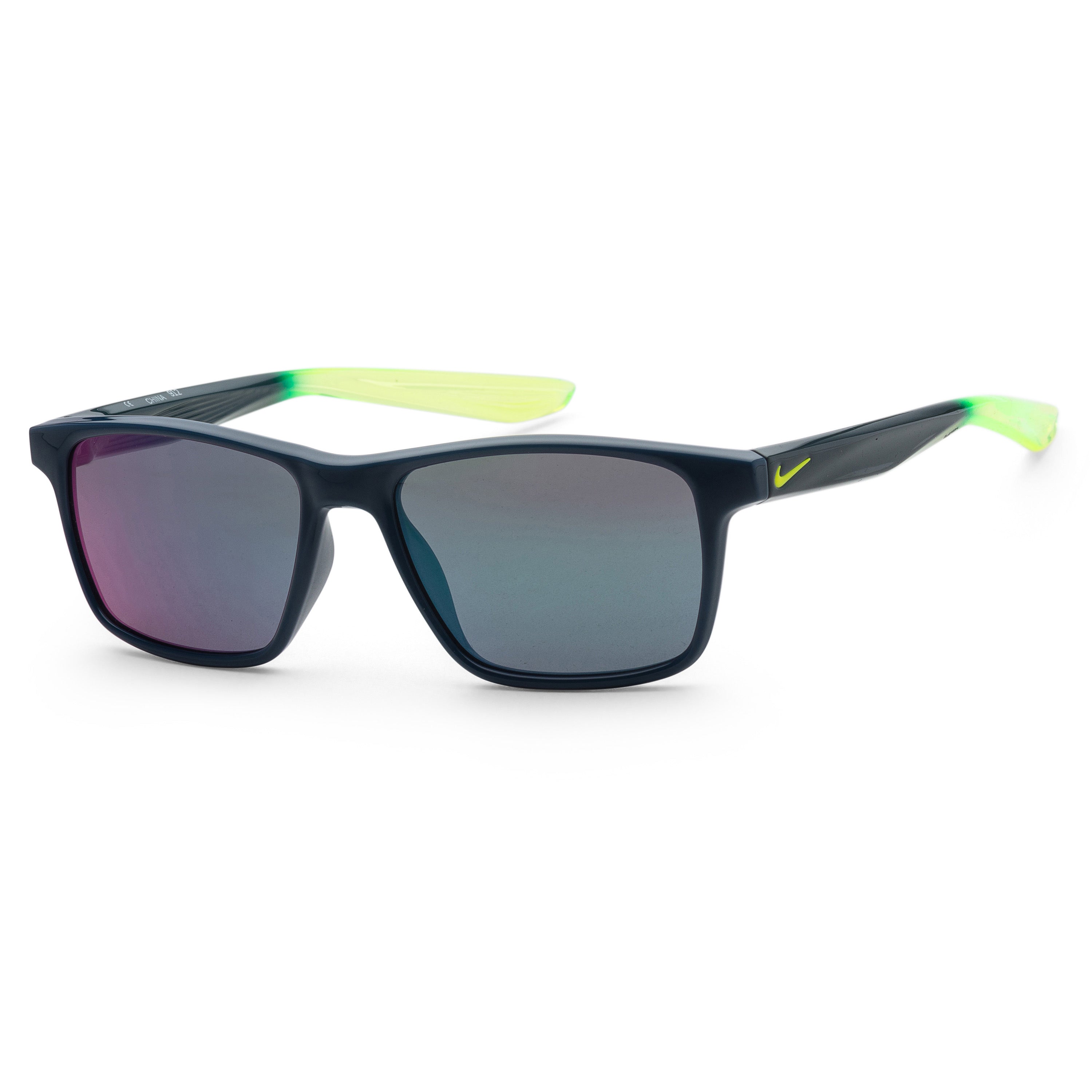 Nike Men's EV1160-300 Whiz 48mm Midnight Turquoise Volt Sunglasses