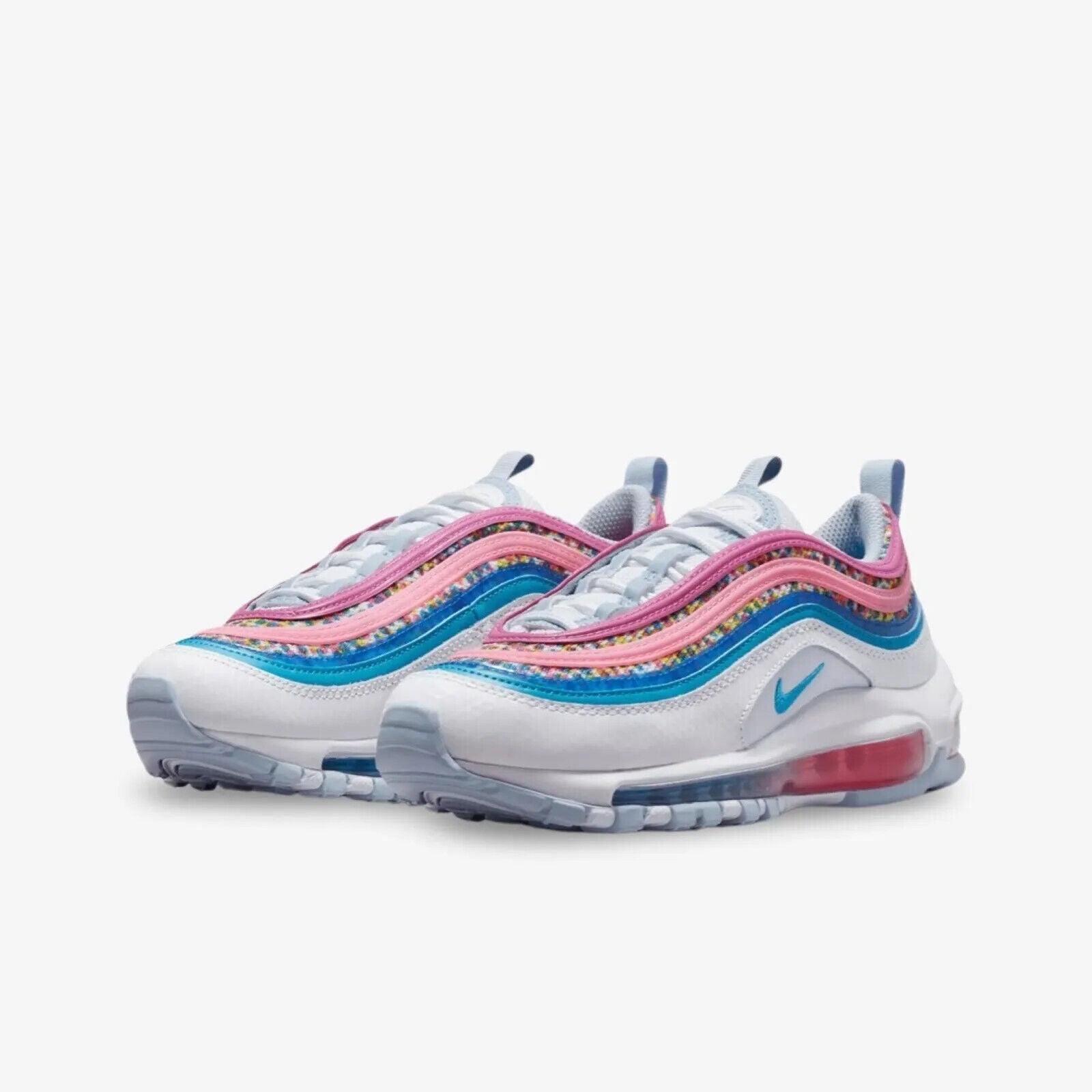 Kids Nike Air Max 97 DV7550-100 GS Sneaker Bright Colors Lifestyle Shoes NR9602