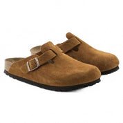 Women's Boston Soft Footbed Clog In Mink Suede