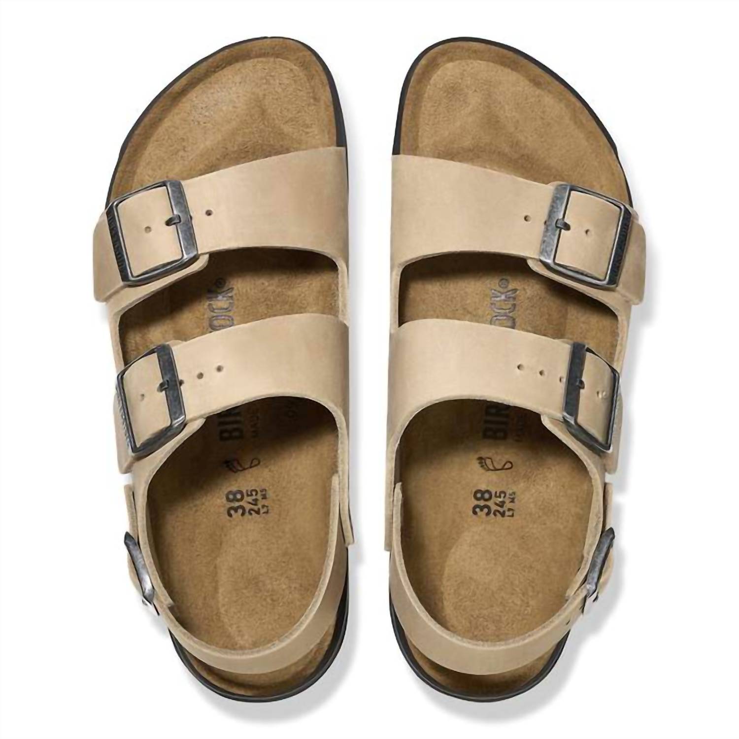Unisex Milano Crosstown Sandals In Tabacco Brown