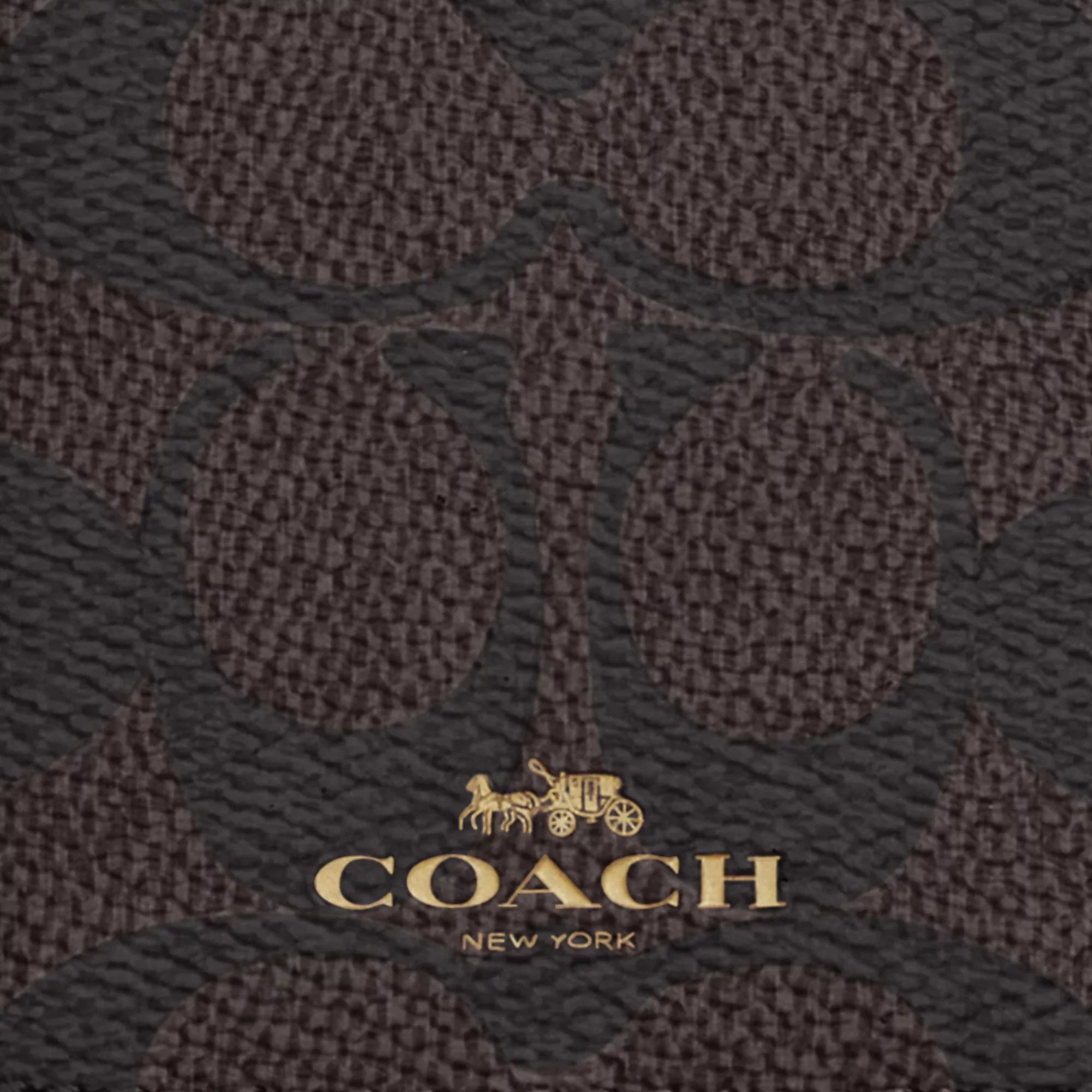 Coach Outlet Id Lanyard In Signaure Canvas