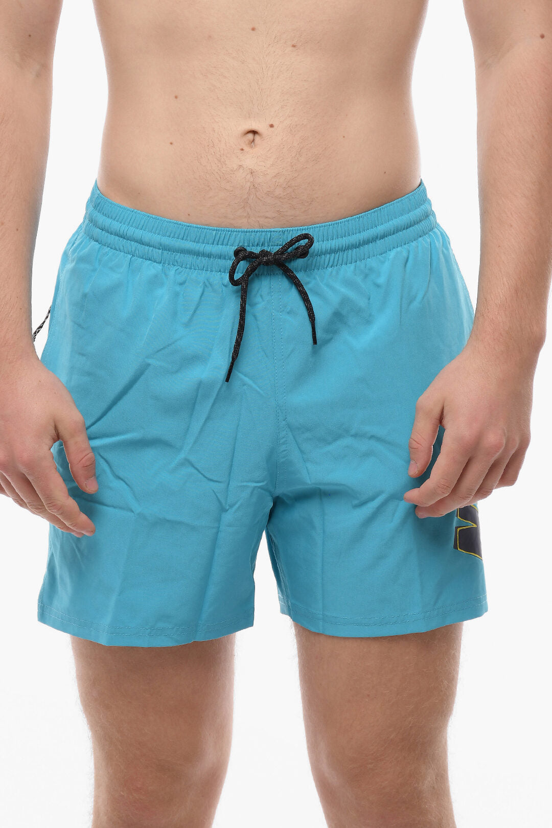 SWIM Boxer Swim Trunks in Solid Color with 3 Pockets