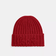 Coach Outlet Coach Script Knit Beanie