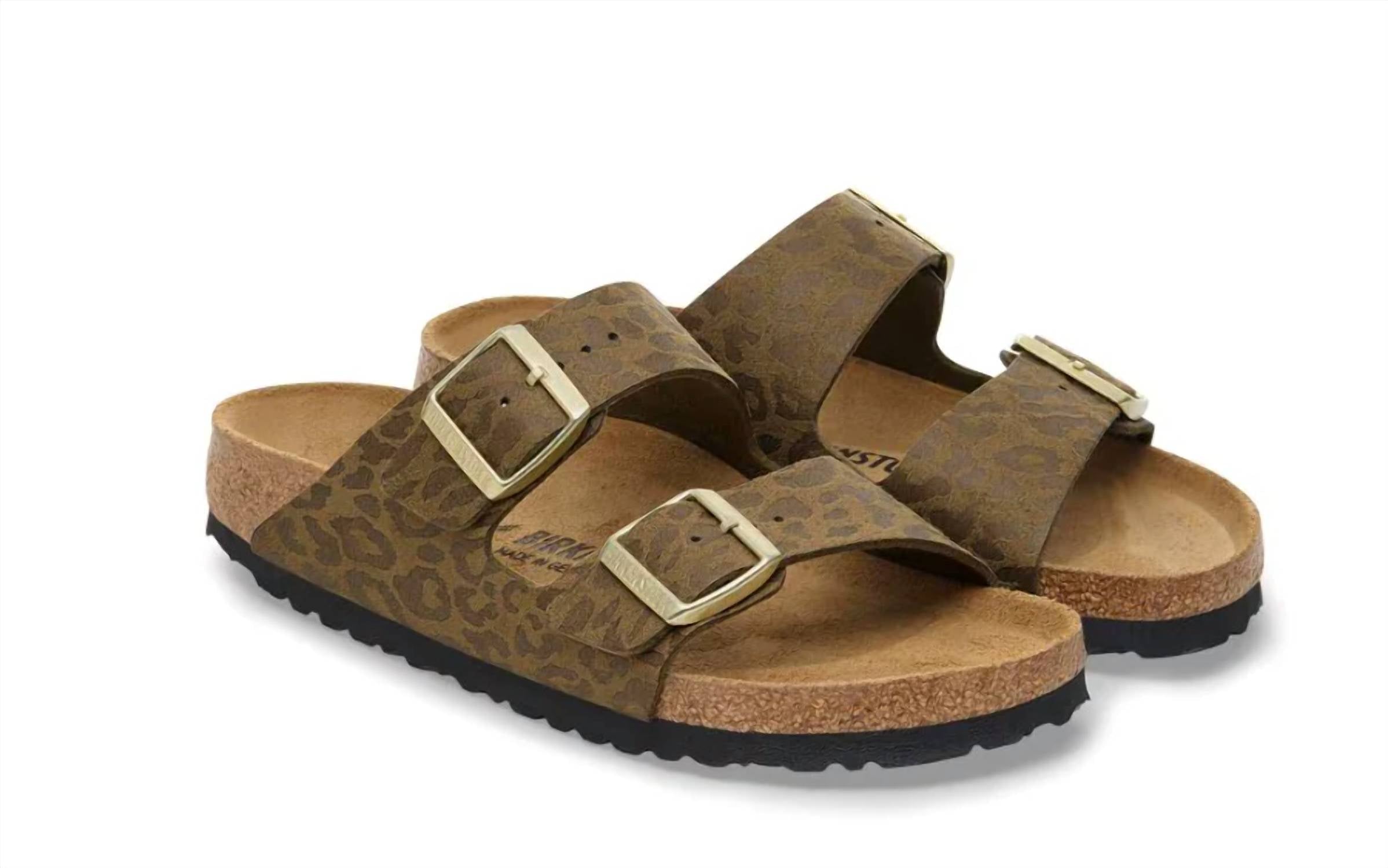 Women's Arizona Synthetics Sandals In Leo Khaki/cheetah Print