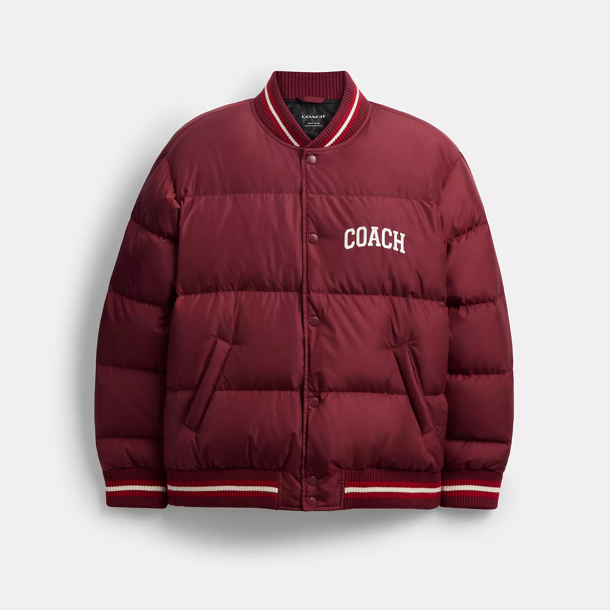 Coach Outlet Varsity Down Jacket In Recycled Polyester
