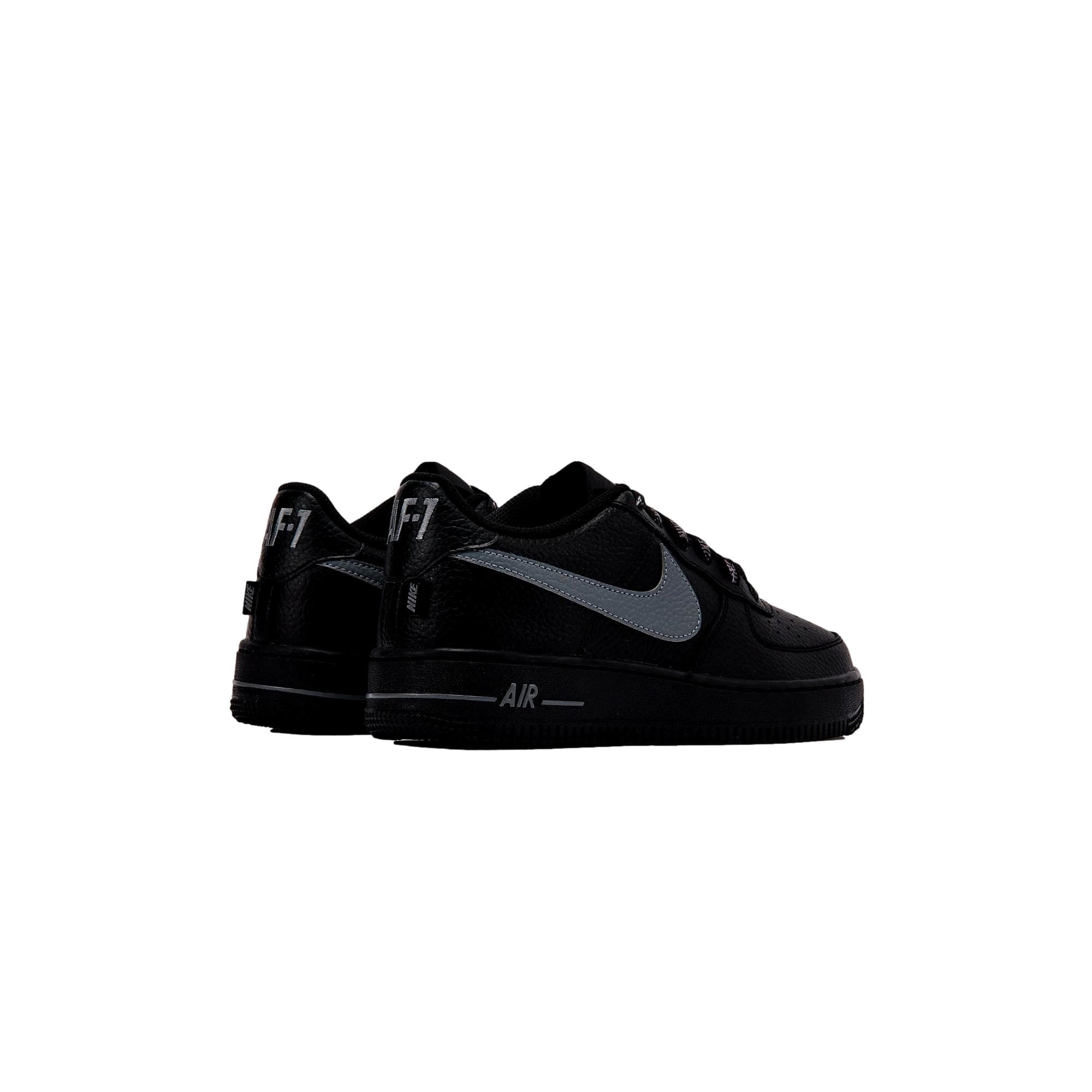 Nike Air Force 1 Low JS Black / Smoke Grey  IR0270-001 Grade-School