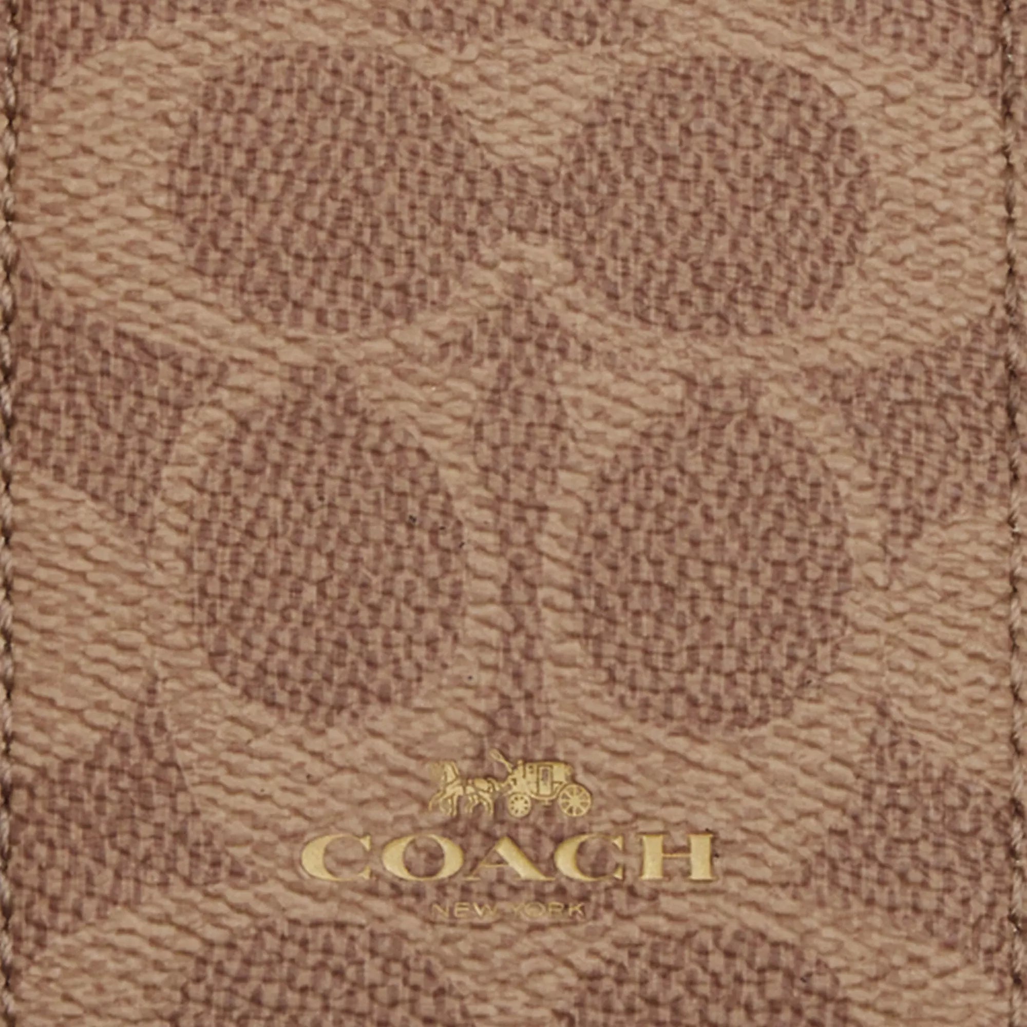 Coach Outlet Id Lanyard In Signaure Canvas