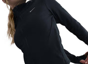 Swift Therma-Fit Fitted Running Jacket In Black/reflective Silver