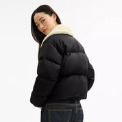 Coach Outlet Puffer With Shearling Collar