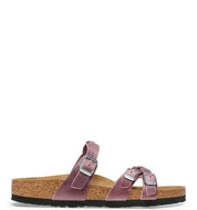 Women's Franca Braided Oiled Leather Sandals In Lavender