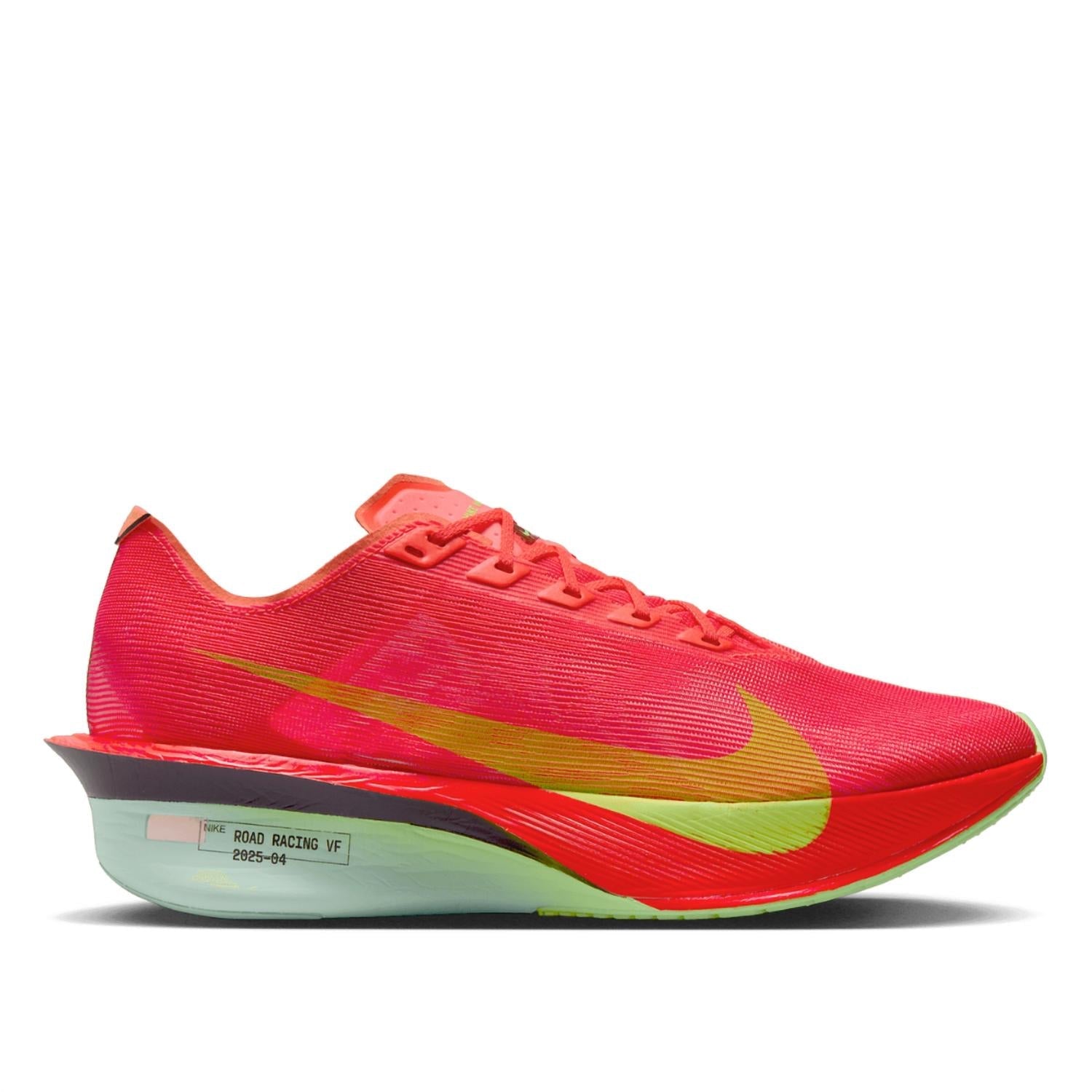 Men's Vaporfly 4 Shoe In Bright Crimson/lime Blast/mint