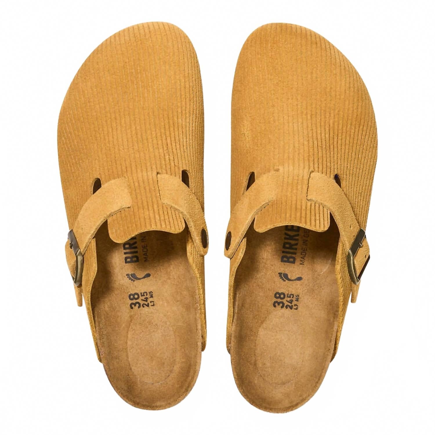 Women's Boston Cord Clog In Cork Brown