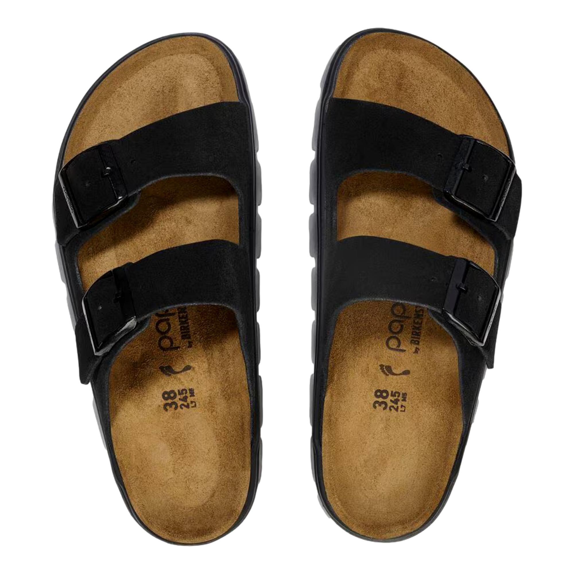 Women's Birkenstock Arizona Pap Chunky Black / Black 1028403