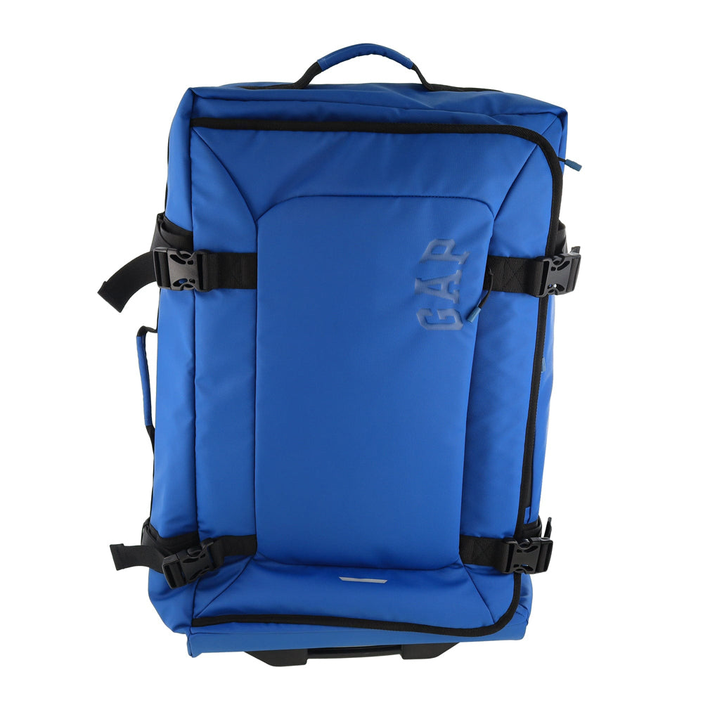 3pc GAP Soft-Shell Suitcase Lockable Travel Trolley Luggage Set 73cm Blue