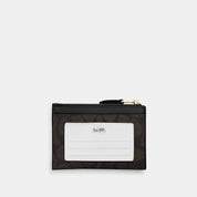 Coach Outlet Mini Skinny Id Case In Signature Canvas