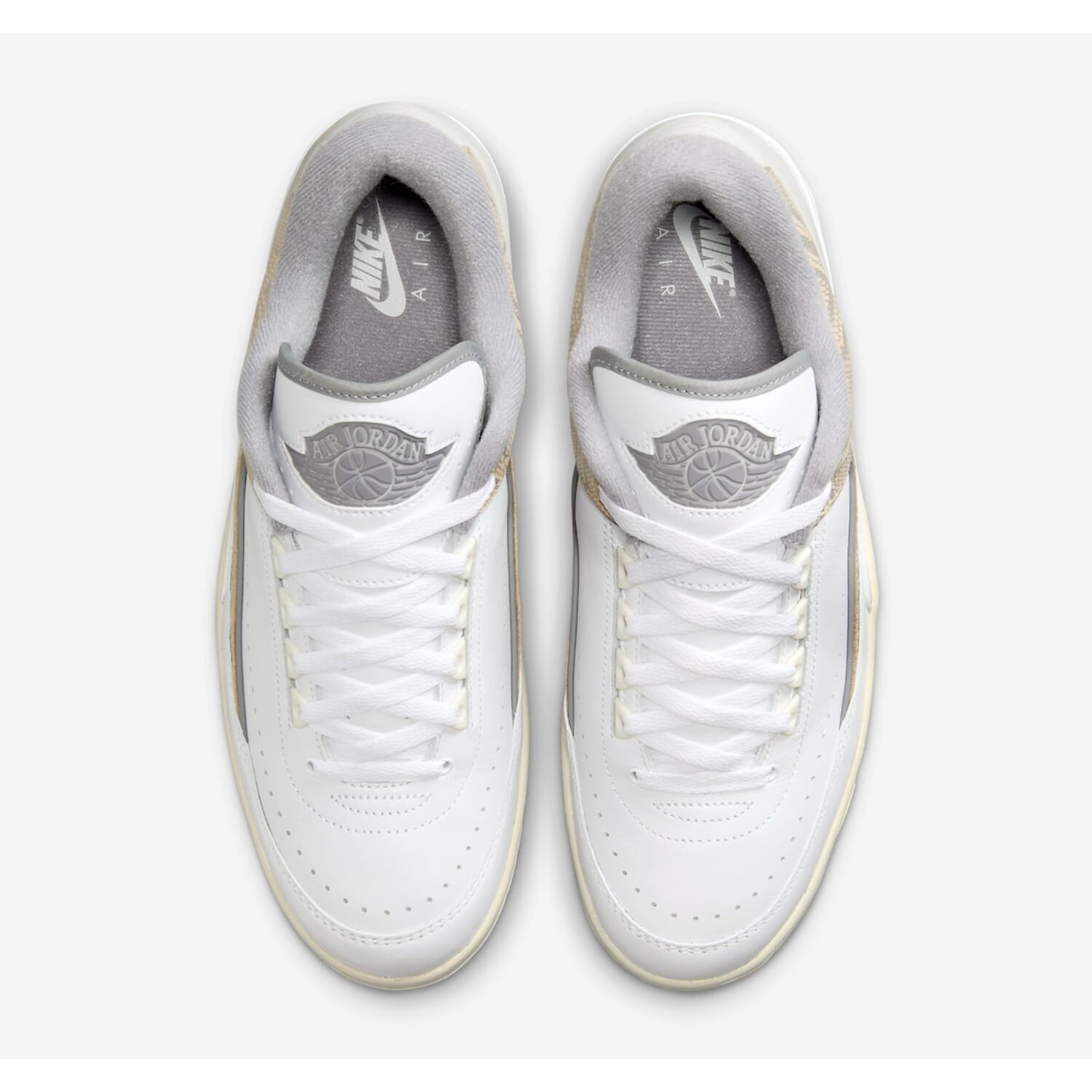 Men's Nike Air Jordan 2 Retro Low White/Cement Grey-Sanddrift DV9956-100
