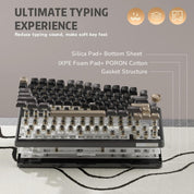 Royal Kludge R75 Wired RGB Hot Swap Mechanical Keyboard (Phantom with Brown Switch)