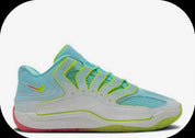 Men's Kd18 Basketball Shoes In White/aqua
