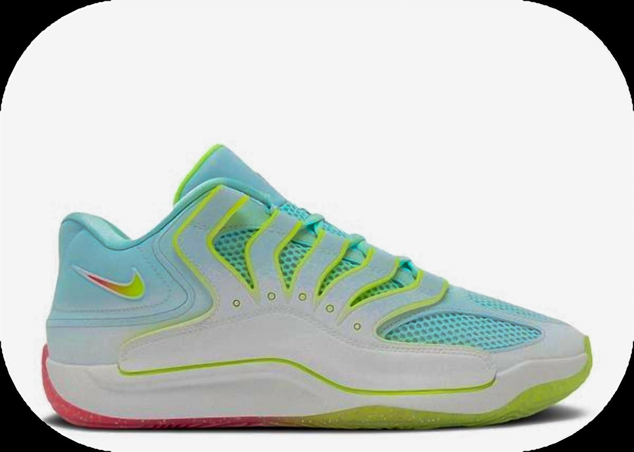 Men's Kd18 Basketball Shoes In White/aqua