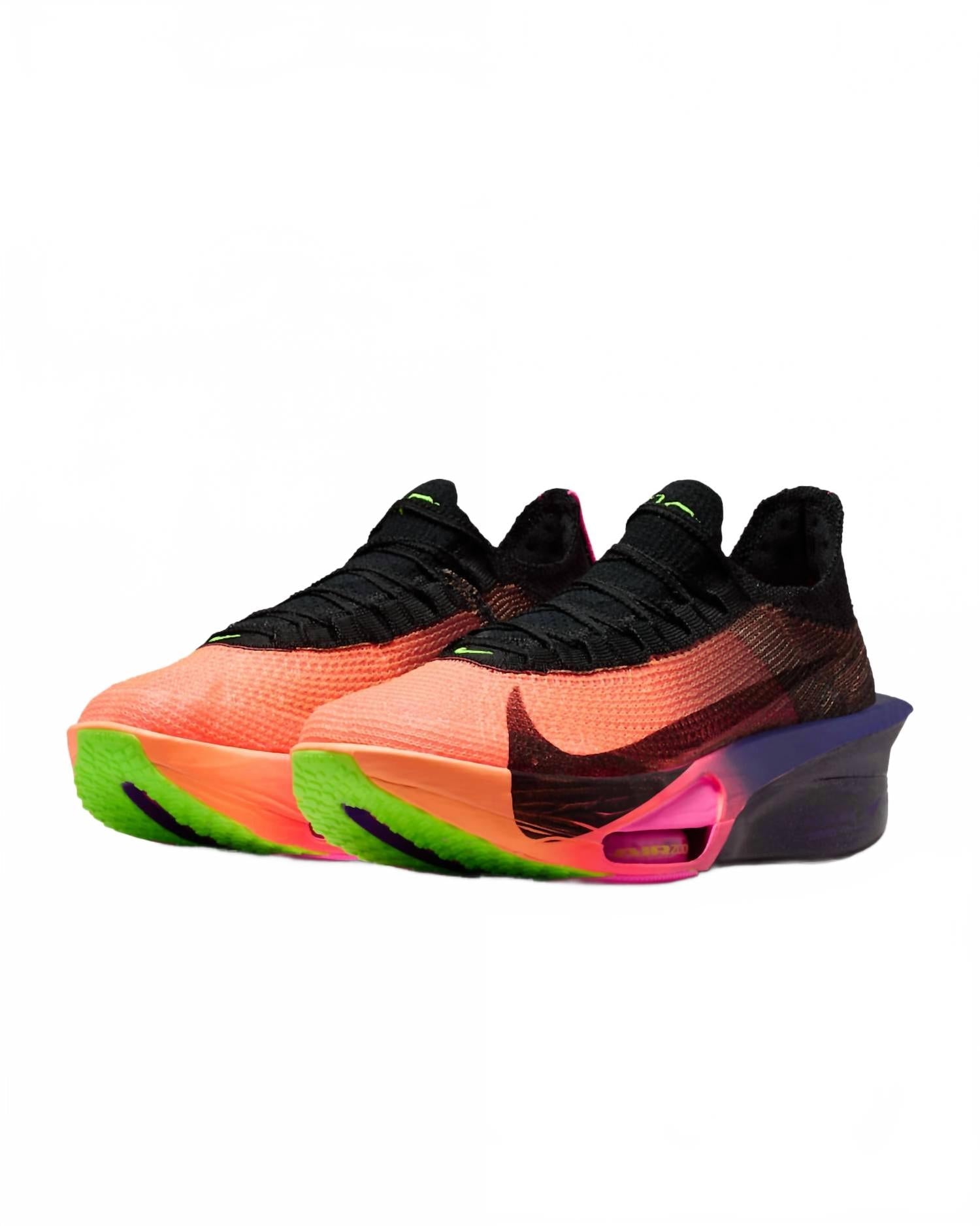 Men's Air Zoom Alphafly Next 3 Glam Shoe In Orange Pulse/black/purple Dynasty