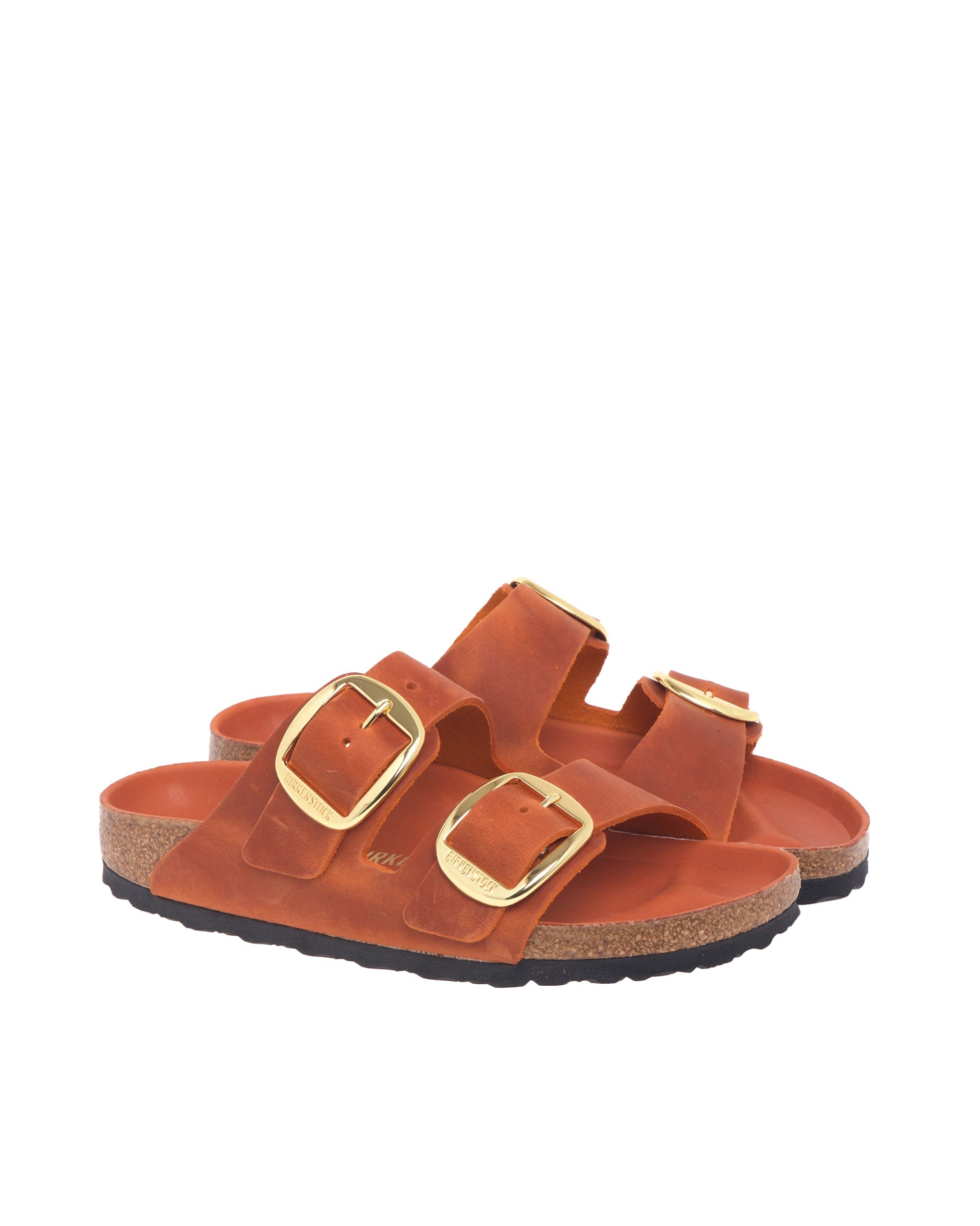 Burnt Orange Arizona Big Buckle Sandals