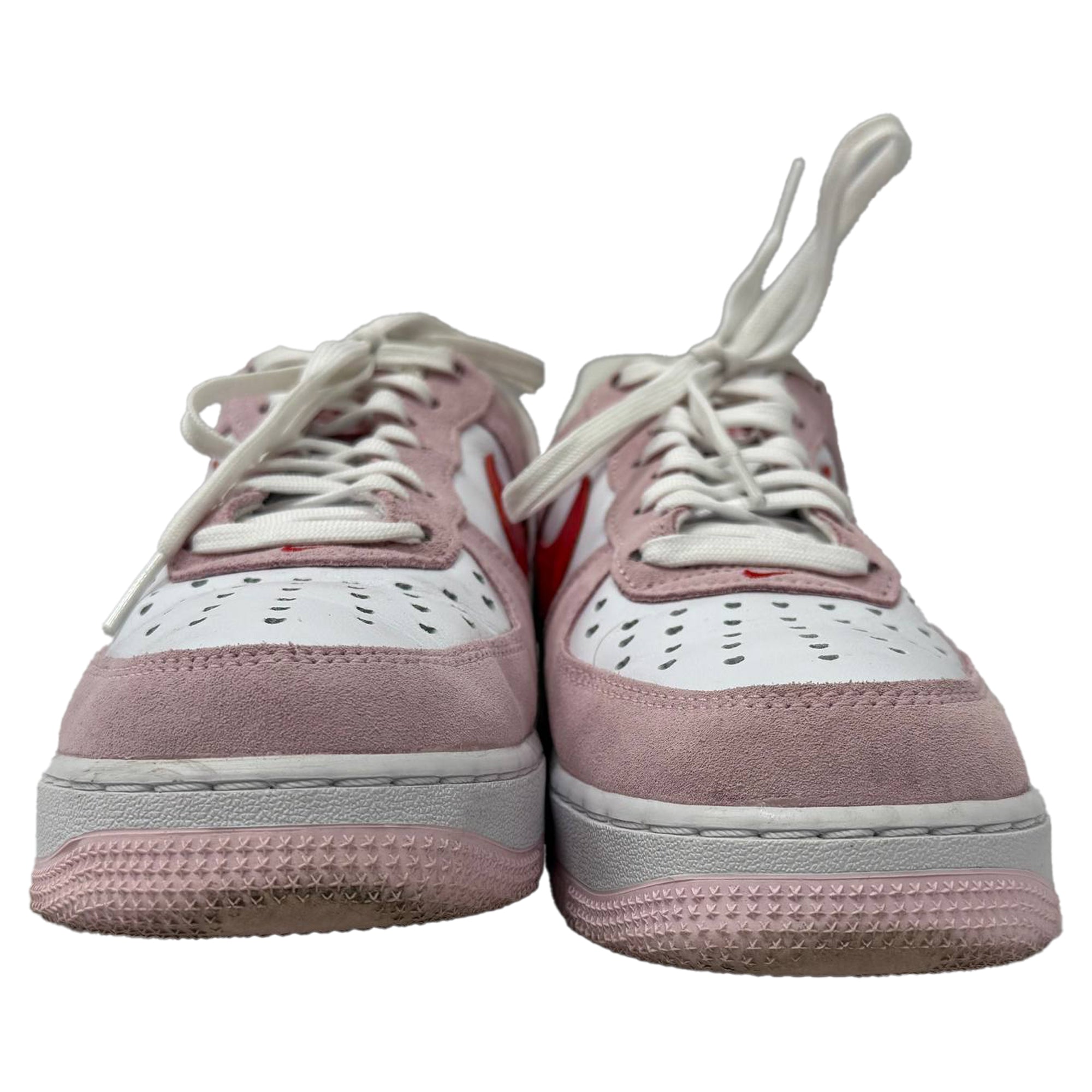 Nike Air Force 1 Low "Valentine's Day Love Letter" Sneakers in Pink Suede