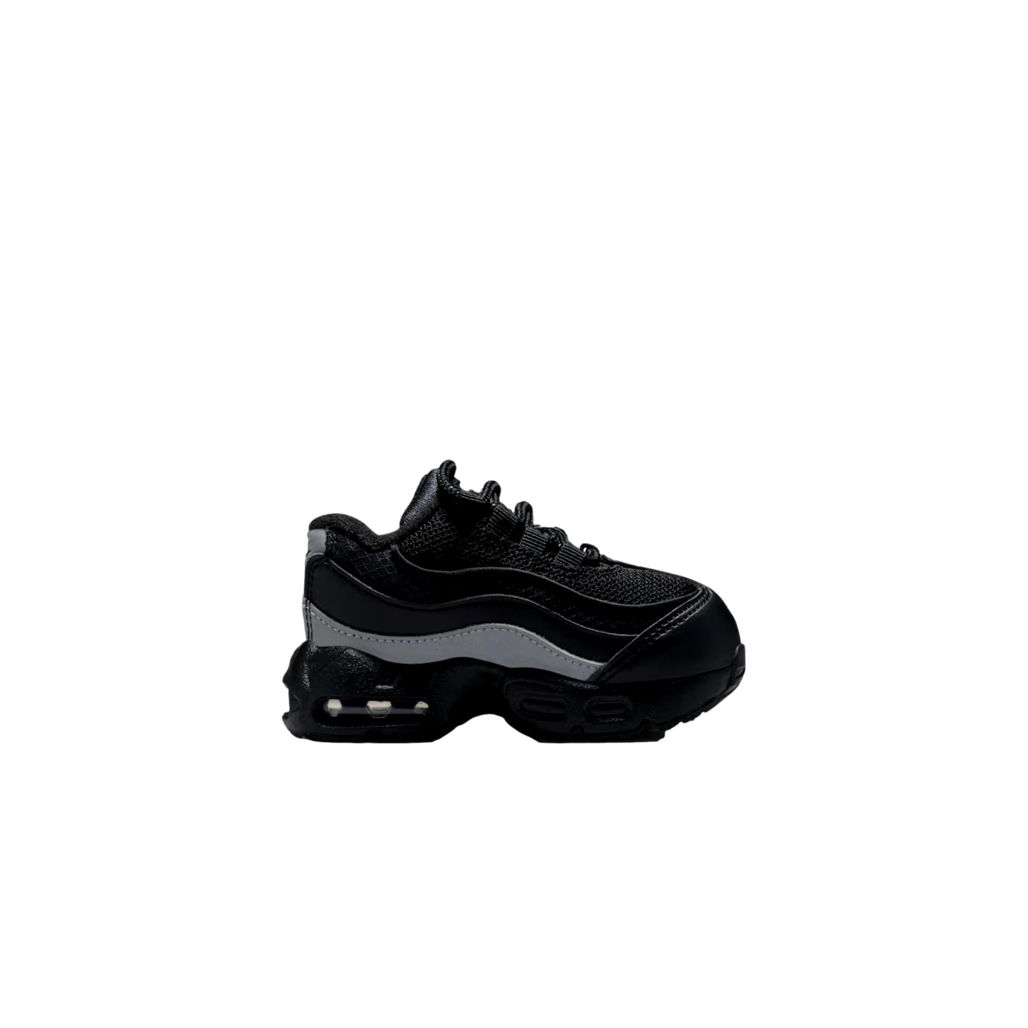 Toddler Nike Air Max 95 Recraft Leather Black / Metallic Silver - Black HQ6365-013