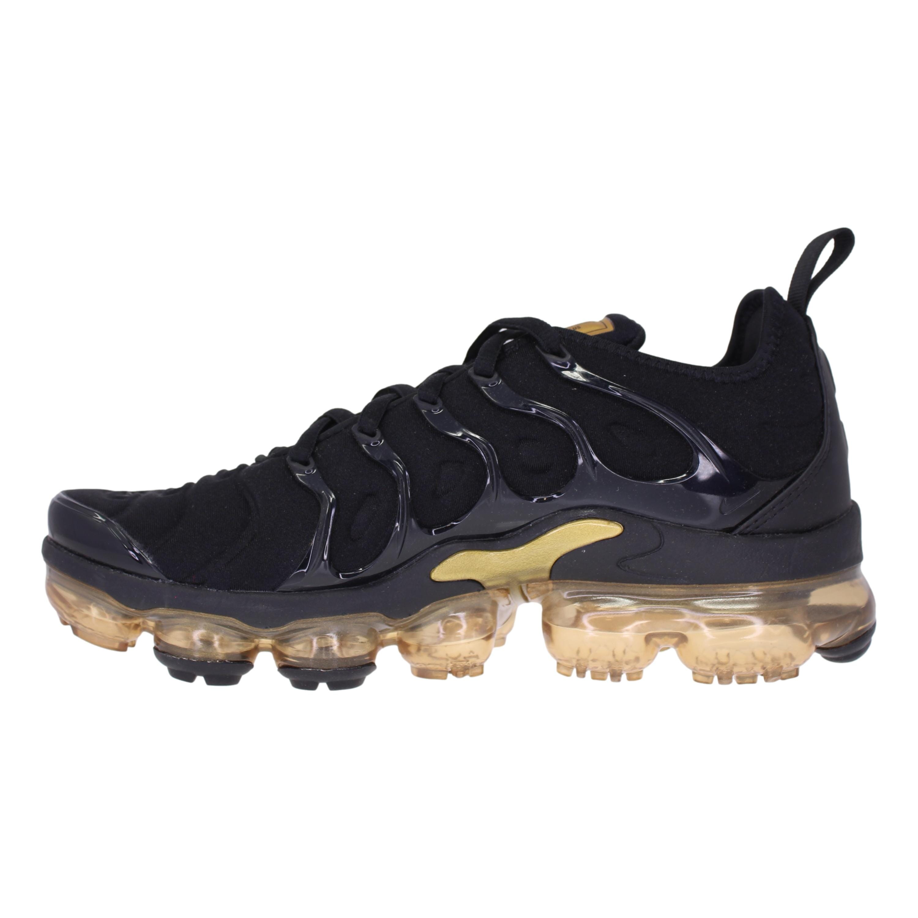 Nike Air Vapormax Plus Black/Metallic Gold  CW7299-001 Men's