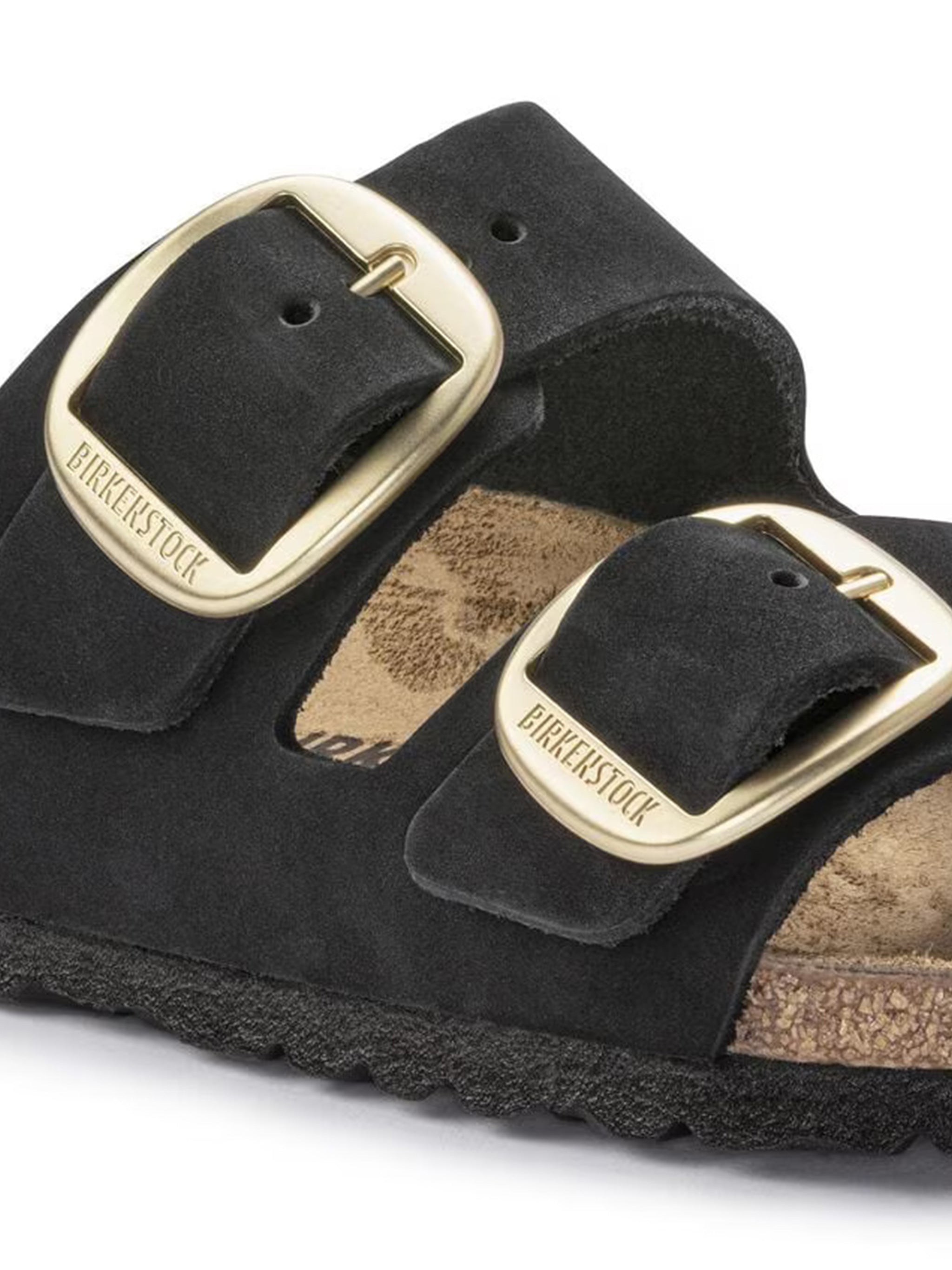 Arizona Big Buckle Nubuck Leather Sandals