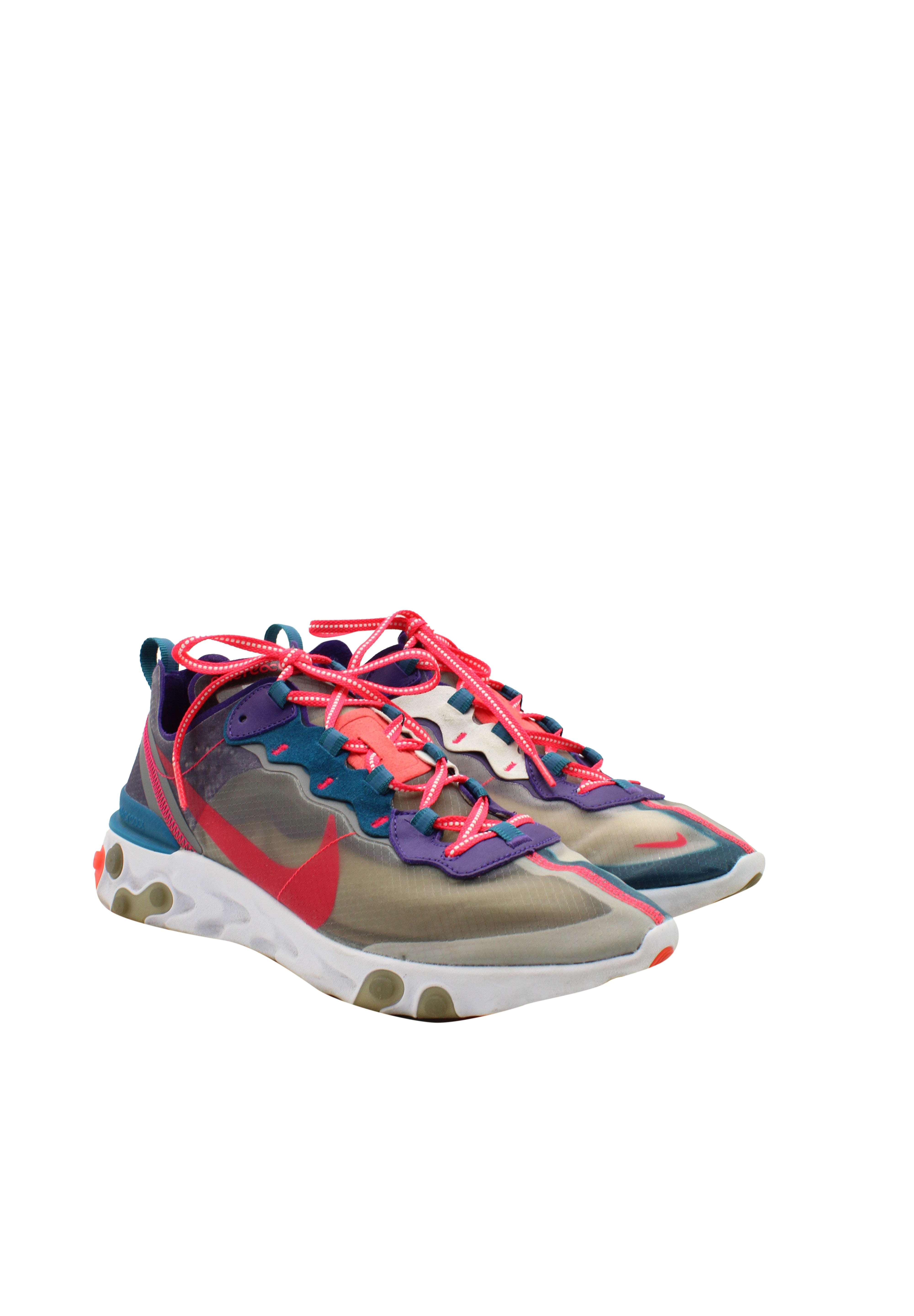 Nike React Element 87 Sneakers in Red Orbit Synthetic