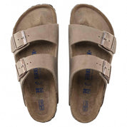 Unisex Arizona Soft Footbed Sandal In Tabacco Brown