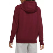 Women's Nike NSW Essential Fleece Full Zip Hoodie Dark Red BV4122-638