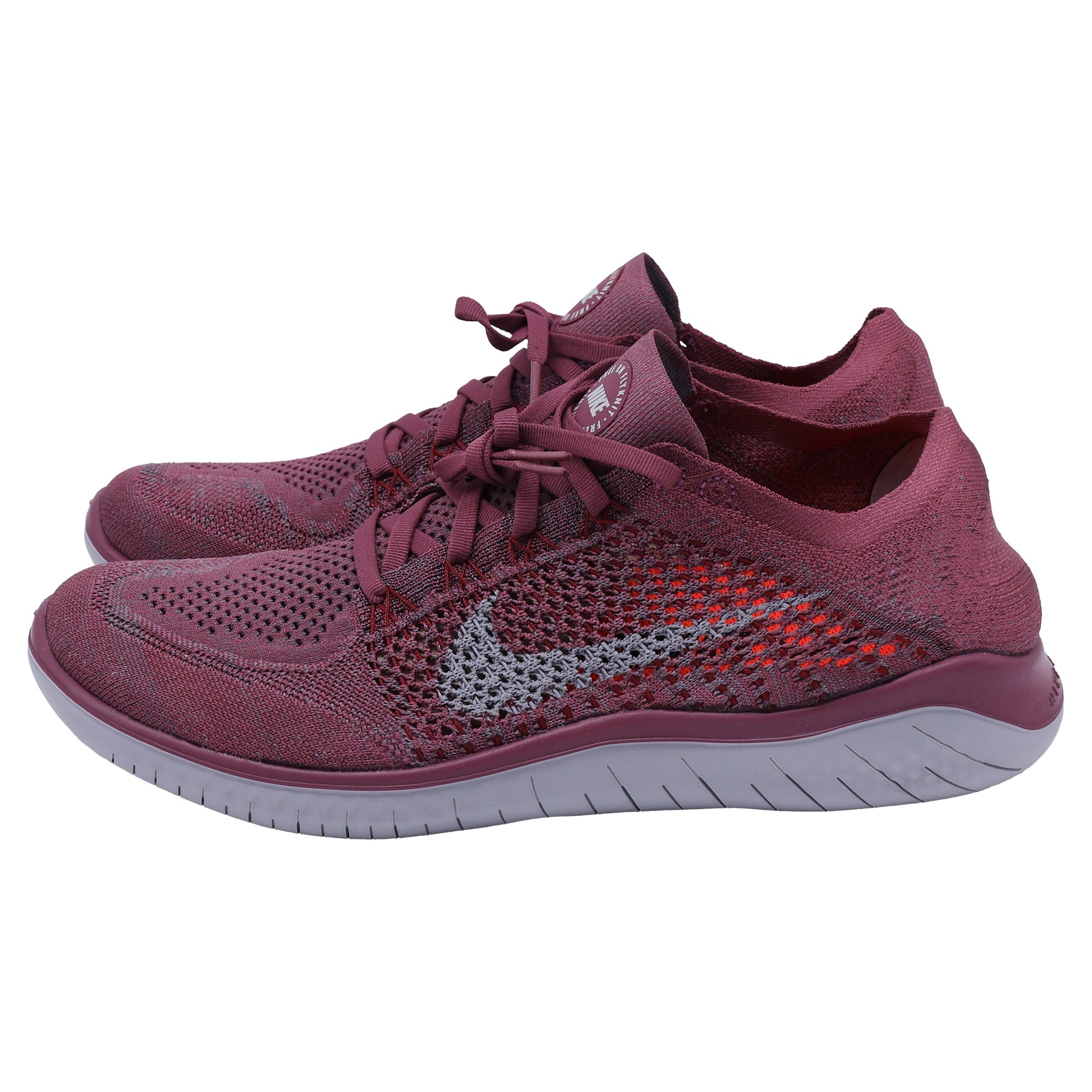 Nike Free RN Flyknit Sneakers in Vintage Wine Polyester