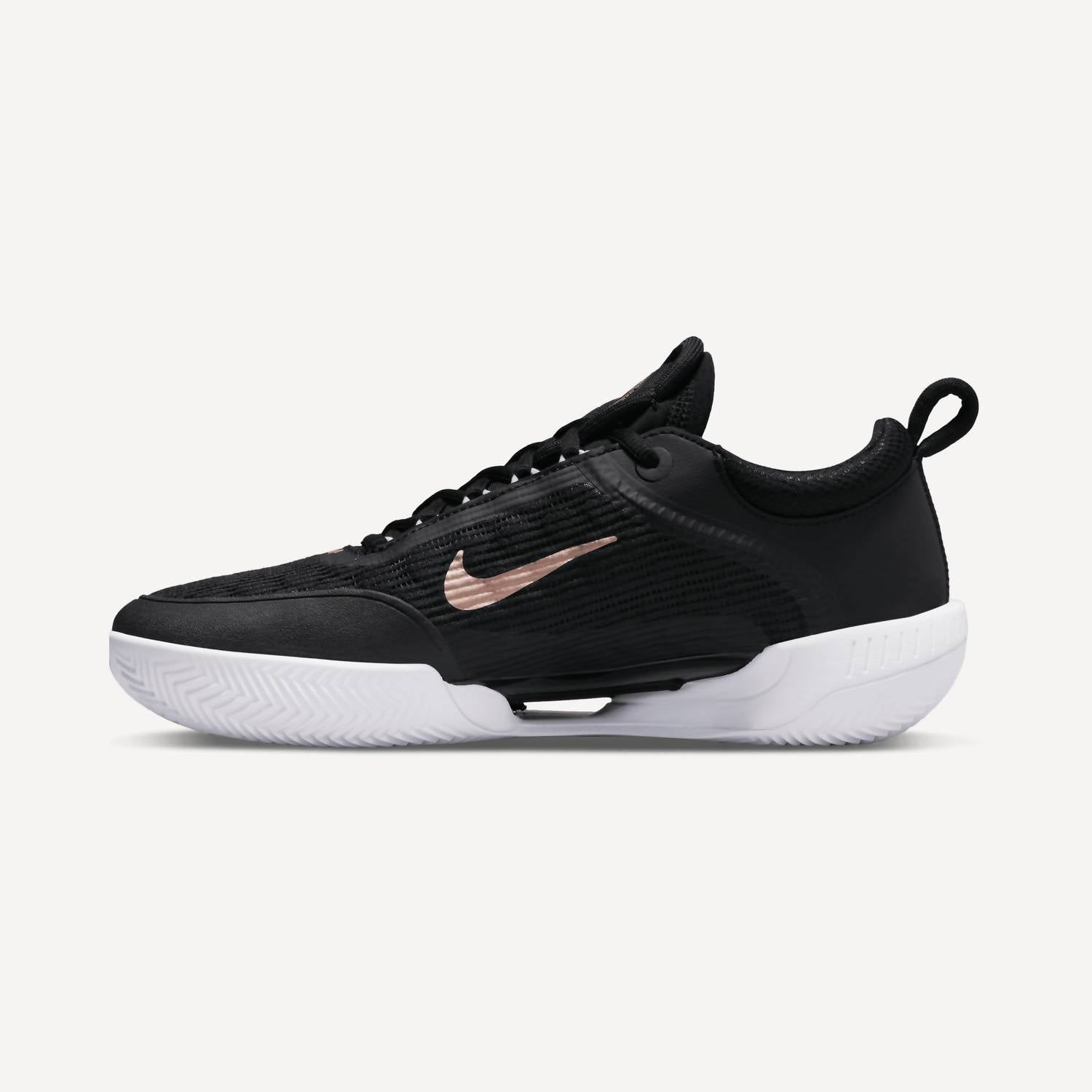 Women's Nike Zoom Court Nxt Shoes In Black/red/bronze