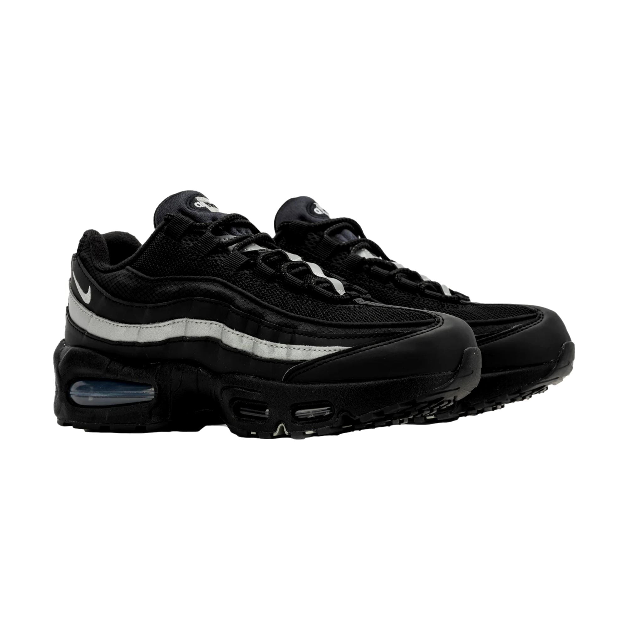 Nike Air Max 95 BB Leather Black / Metallic Silver - Black  II4130-013 Grade-School