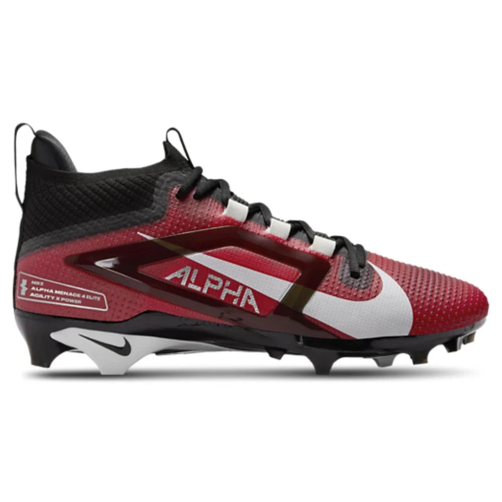 Women's Nike Alpha ace 4 Elite FD7036-600  Red White Football Cleats HAWK3056