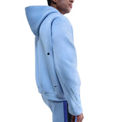 Nike Tech Hoodie Men's Azul Swoosh Fleece Embroidered Oversized Fit JAX1050