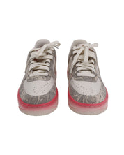 Nike Air Force 1 Low Snakeskin Sneakers in White Leather