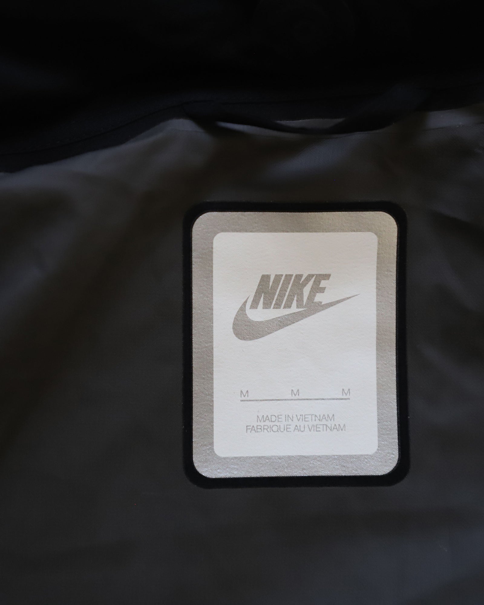 Nike High Neck Windbreaker in Black Polyester