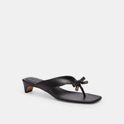 Coach Outlet Bow Thong Kitten Heel